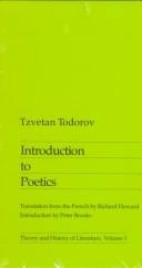 Cover of: Introduction to poetics