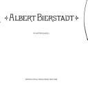 Cover of: Albert Bierstadt by Matthew Baigell