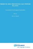 Cover of: Medium-size photovoltaic power plants: proceedings of an EEC/DOE workshop