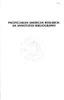 Cover of: Pacific/Asian American research | Mary L. Doi