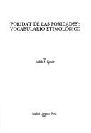 Poridat de las poridades by Judith S. Conde