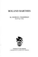Cover of: Roland Barthes