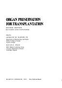 Cover of: Organ preservation for transplantation