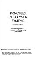 Principles of polymer systems by Ferdinand Rodriguez