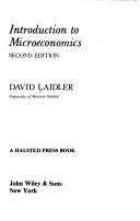 Introduction to microeconomics by Laidler, David E. W., Laidler