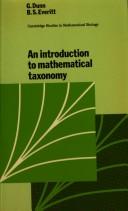 Cover of: An introduction to mathematical taxonomy by G. Dunn