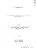 Cover of: Regionalized systems as an approach to perinatal health care: an annotated bibliography