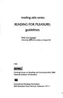 Cover of: Reading for pleasure: guidelines