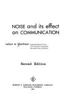 Cover of: Noise and its effect on communication