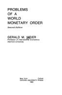 Cover of: Problems of a world monetary order