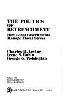 Cover of: The politics of retrenchment: how local governments manage fiscal stress