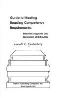 Cover of: Guide to meeting reading competency requirements by Donald C. Cushenbery