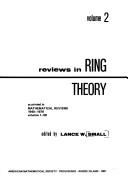 Reviews in ring theory by Lance W. Small