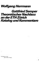 Gottfried Semper by Herrmann, Wolfgang