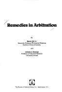 Cover of: Remedies in arbitration