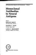 Monoclonal antibodies to neural antigens