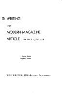 Cover of: Writing the modern magazine article