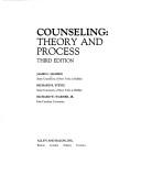 Cover of: Counseling: theory and process