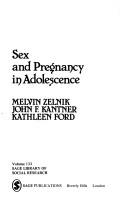 Cover of: Sex and pregnancy in adolescence