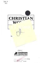 Cover of Christian women at work