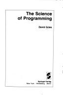 Cover of: The science of programming