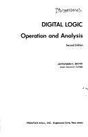 Cover of: Digitallogic: operation and analysis