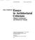 Cover of: Essays in architectural criticism