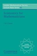 Cover of: Economics for mathematicians