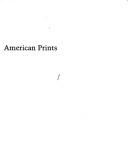 American prints by Judith Goldman