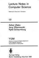 Y12M solution of large and sparse systems of linear algebraic equations by Zahari Zlatev