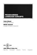Cover of: Programming language concepts