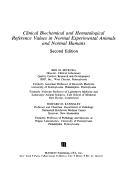 Cover of: Clinical biochemical and hematological reference values in normal experimental animals and normal humans by Brij M. Mitruka
