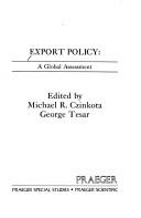 Cover of: Export policy: a global assessment