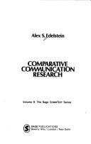 Cover of: Comparative communication research