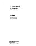 Cover of: Elementary algebra by Alden T. Willis, Alden T. Willis