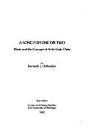Cover of: A song for one or two by Kenneth J. DeWoskin