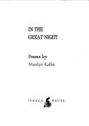 Cover of: In the great night: poems