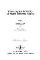 Cover of: Evaluating the reliability of macro-economic models