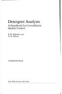 Cover of: Detergent analysis: a handbook for cost-effective quality control