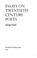 Cover of: Essays on twentieth-century poets