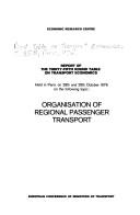 Organisation of regional passenger transport by A. Rühl