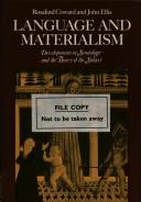 Cover of: Language and materialism by Rosalind Coward