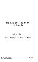 Cover of: The Law and the poor in Canada