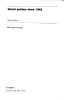 Cover of: World politics since 1945