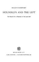 Cover of: Hölderlin and the left: the search for a dialectic of art and life