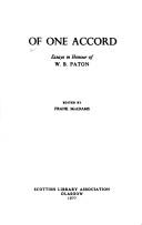 Of one accord by W. B. Paton, Frank McAdams