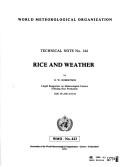 Cover of: Rice and weather