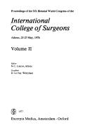 Cover of: Proceedings of the XX biennial world congress of the International College of Surgeons, Athens, 23-27 May, 1976