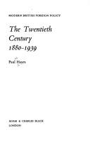 Cover of: The twentieth century, 1880-1939
