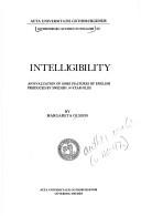 Cover of: Intelligibility: an evaluation of some features of English produced by Swedish 14-year-olds